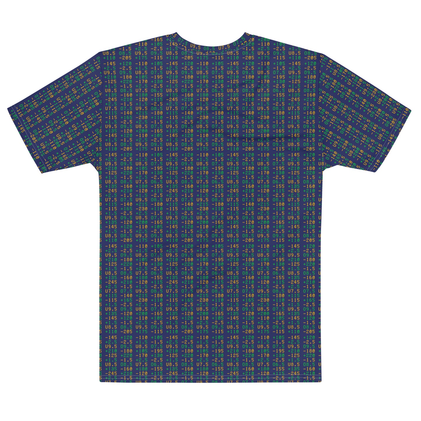 Baseball Odds All Over Print T-Shirt (Blue)