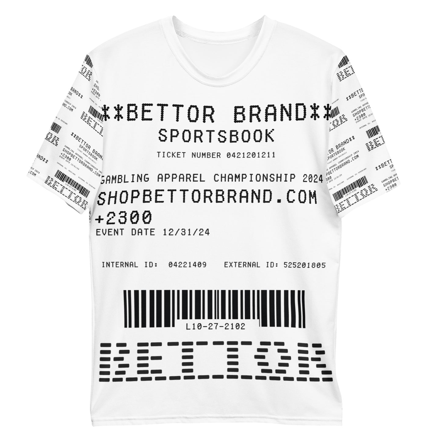 Bettor Brand Sports Wager All Over T-Shirt