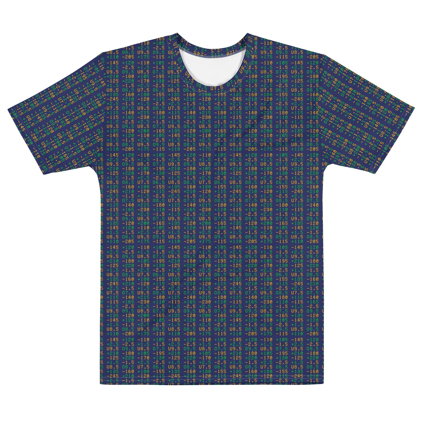 Baseball Odds All Over Print T-Shirt (Blue)