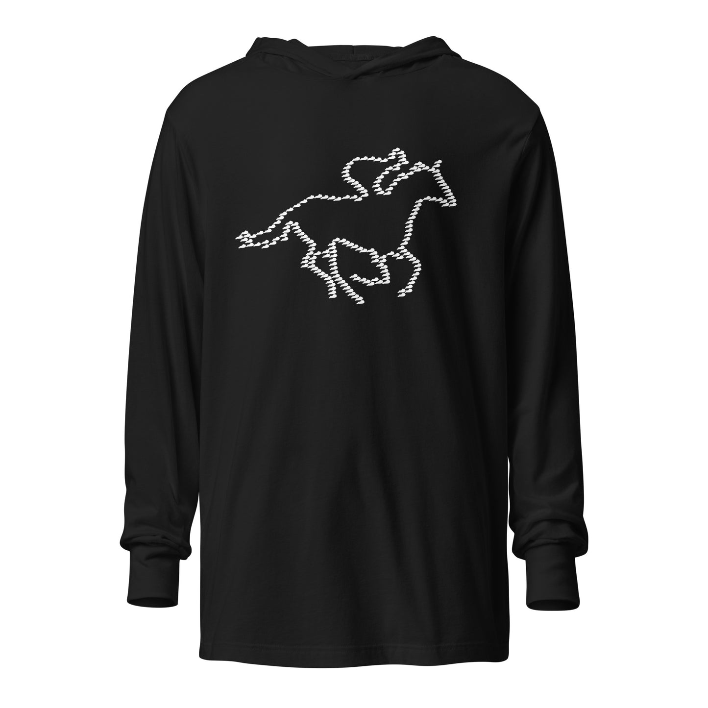 Kentucky Horse Racing Hooded long-sleeve tee