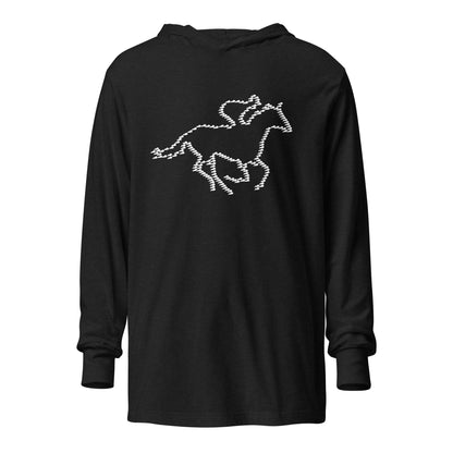 Kentucky Horse Racing Hooded long-sleeve tee