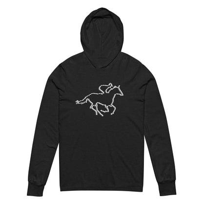 Kentucky Horse Racing Hooded long-sleeve tee