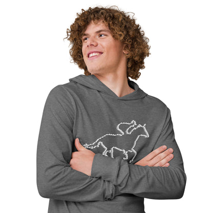 Kentucky Horse Racing Hooded long-sleeve tee