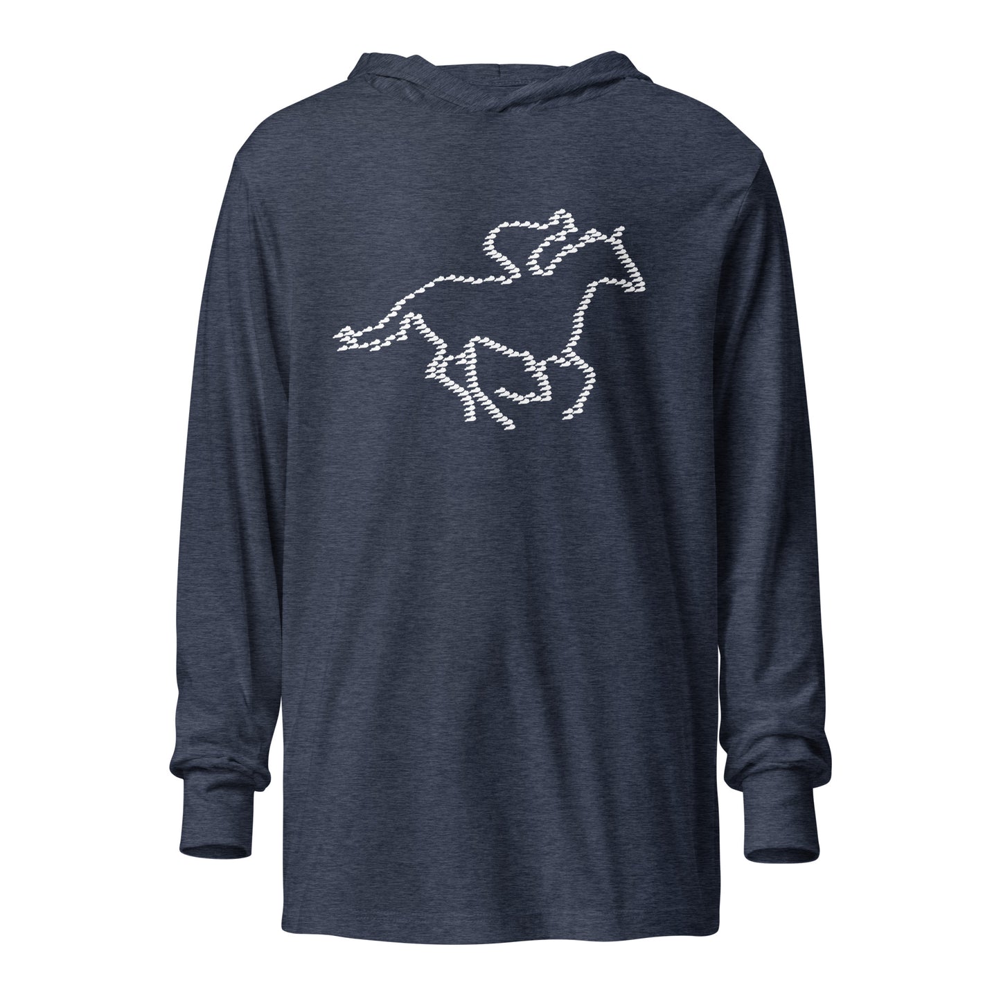 Kentucky Horse Racing Hooded long-sleeve tee