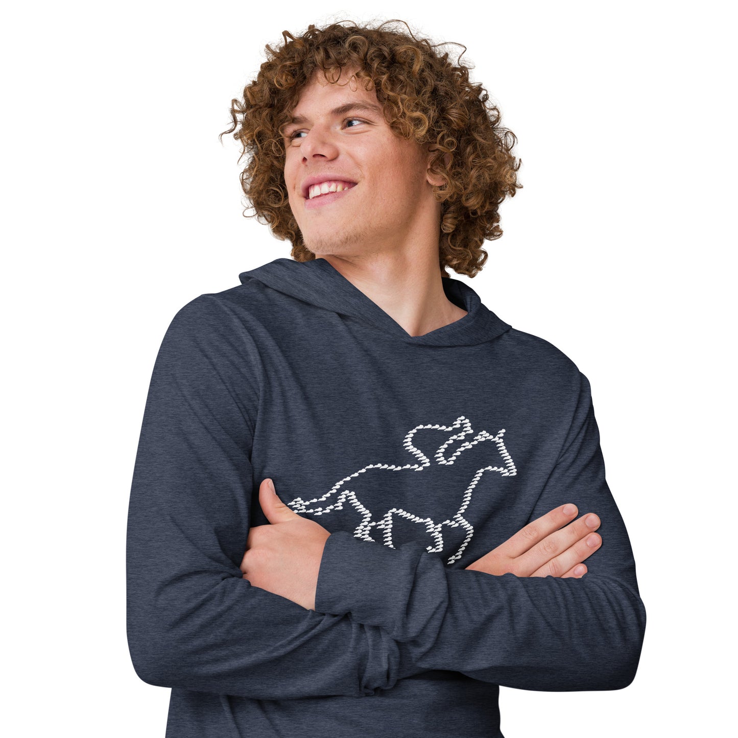 Kentucky Horse Racing Hooded long-sleeve tee