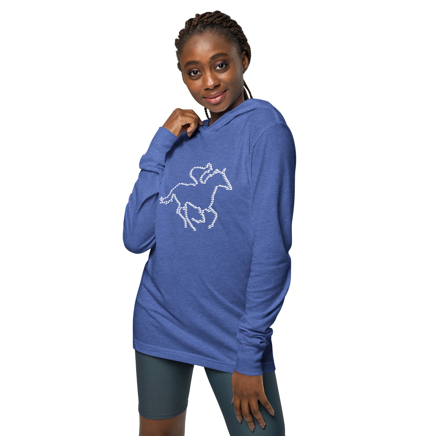 Kentucky Horse Racing Hooded long-sleeve tee