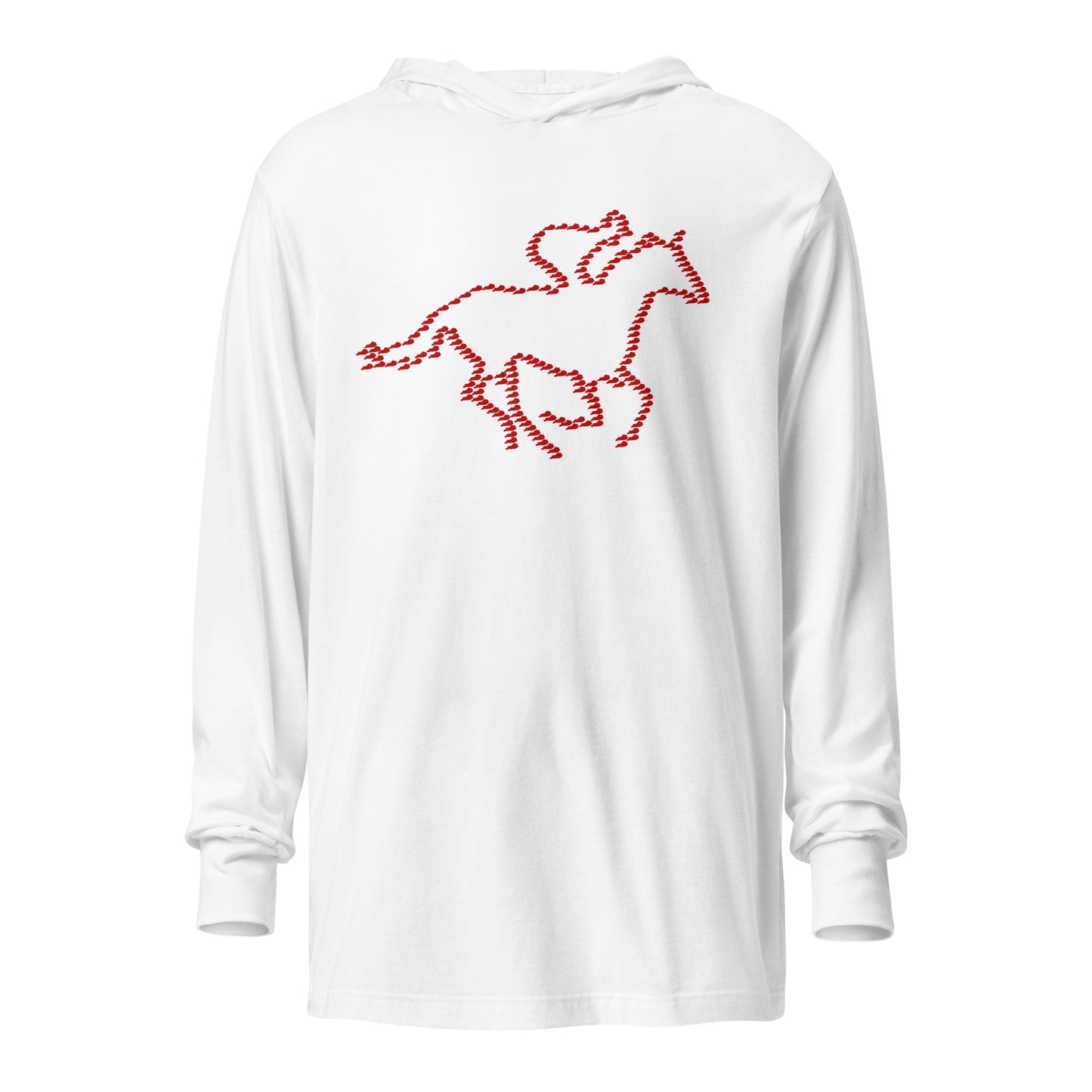 Kentucky Horse Racing Hooded long-sleeve tee