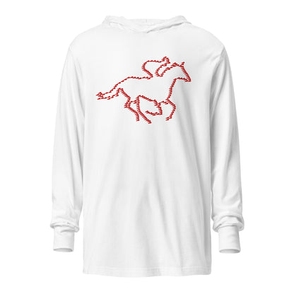 Kentucky Horse Racing Hooded long-sleeve tee