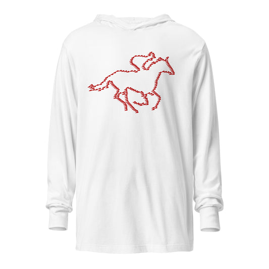 Kentucky Horse Racing Hooded long-sleeve tee