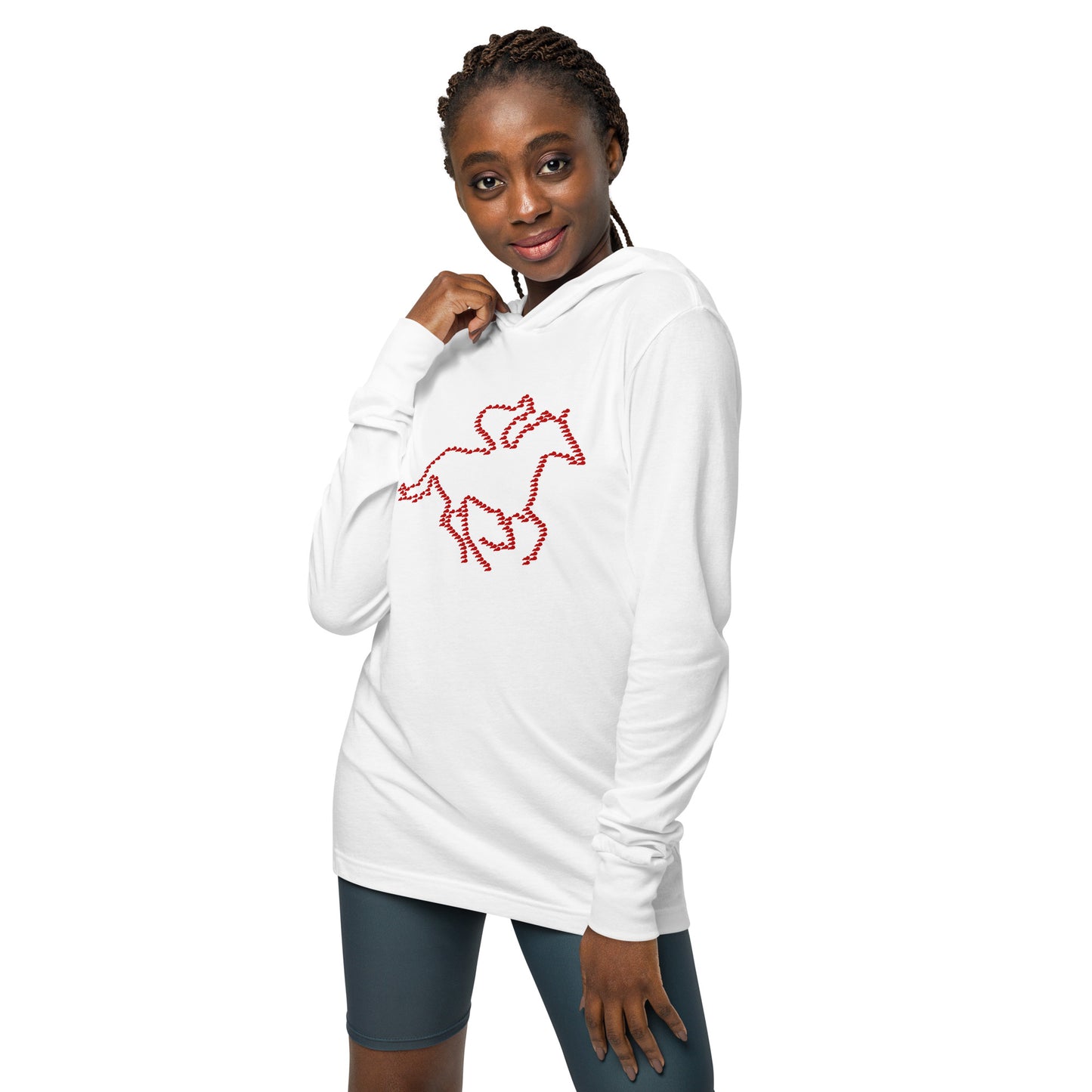 Kentucky Horse Racing Hooded long-sleeve tee