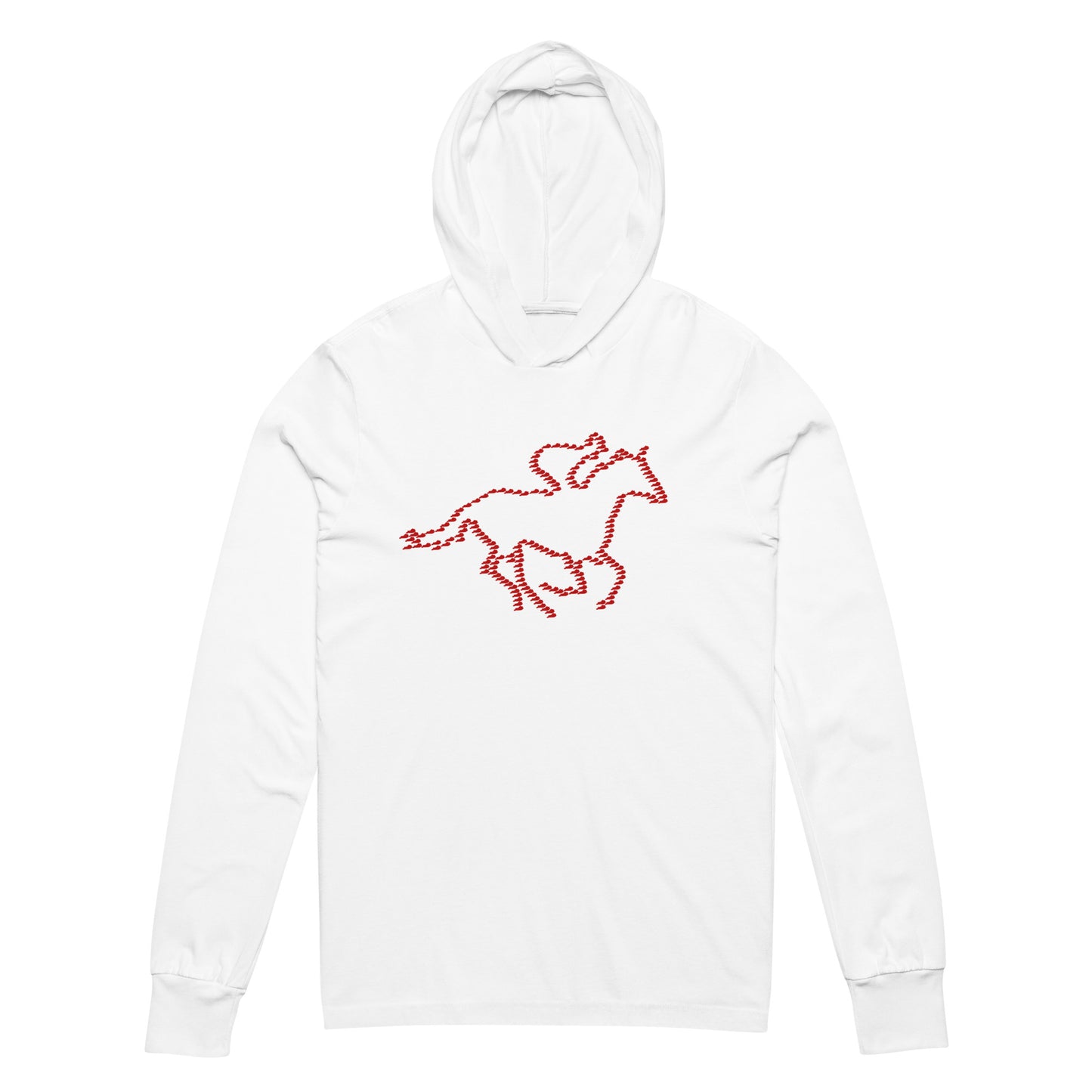 Kentucky Horse Racing Hooded long-sleeve tee